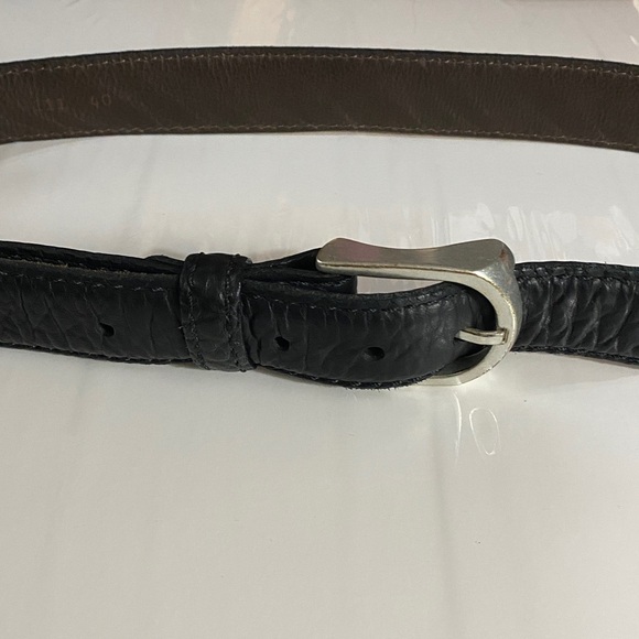 EUC Overland Genuine American Bison Leather Belt, Made in USA, Sz 40, Neutral - Picture 12 of 16